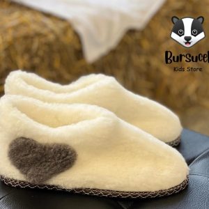 Papuci de casa de lana naturala de oaie marimi de la 35 la 40