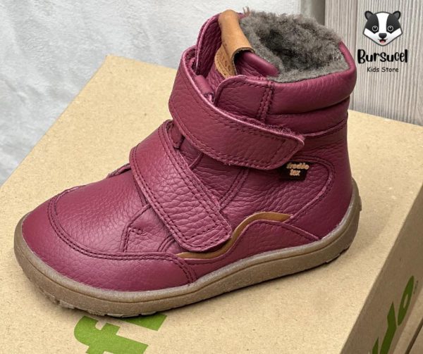 Cizme Froddo impermeabile barefoot cu izolație termică suplimentară Culoare: bordeaux Partea superioară: piele naturală hidrofugă Căptușeală: căptușeală din lână Inchidere: velcro dublu FRODDO BAREFOOT: Cutia mai lată pentru vârfuri asigură stabilitate în timpul mersului, căderea călcâiului zero, talpă exterioară din cauciuc extra flexibilă, ultra ușoară și respirabilă Brant: brant din lana Talpă exterioară: talpă exterioară cu aderență suplimentară (cauciuc termo - non-alunecos) Montaj universal reglabil la toate lățimile picioarelor Produs și producție durabile