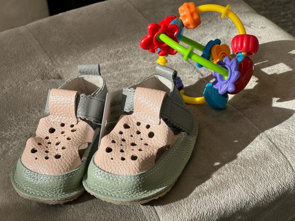 Sandalute bebelusi Macco mersdescult din piele naturala model bubble