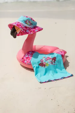 Costum de baie cu flamingo UV, UPF 50 +