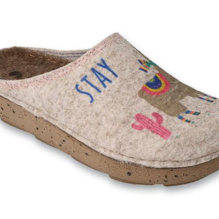 Papuci de interior INBLU din fetru lejer si calduros.