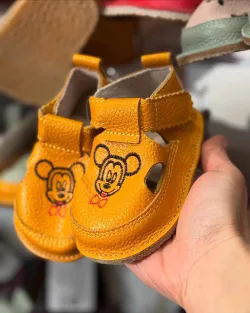 Sandalute primii pasi,piele naturala, model barefoot