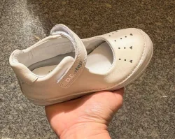 Balerini albi piele naturala DDSTEP