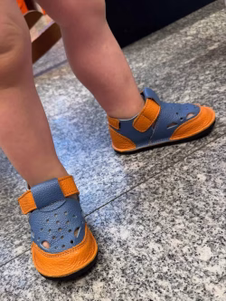 Papucei primii pasi - barefoot cu talpa VIBRAM-MADE IN ROMANIA 