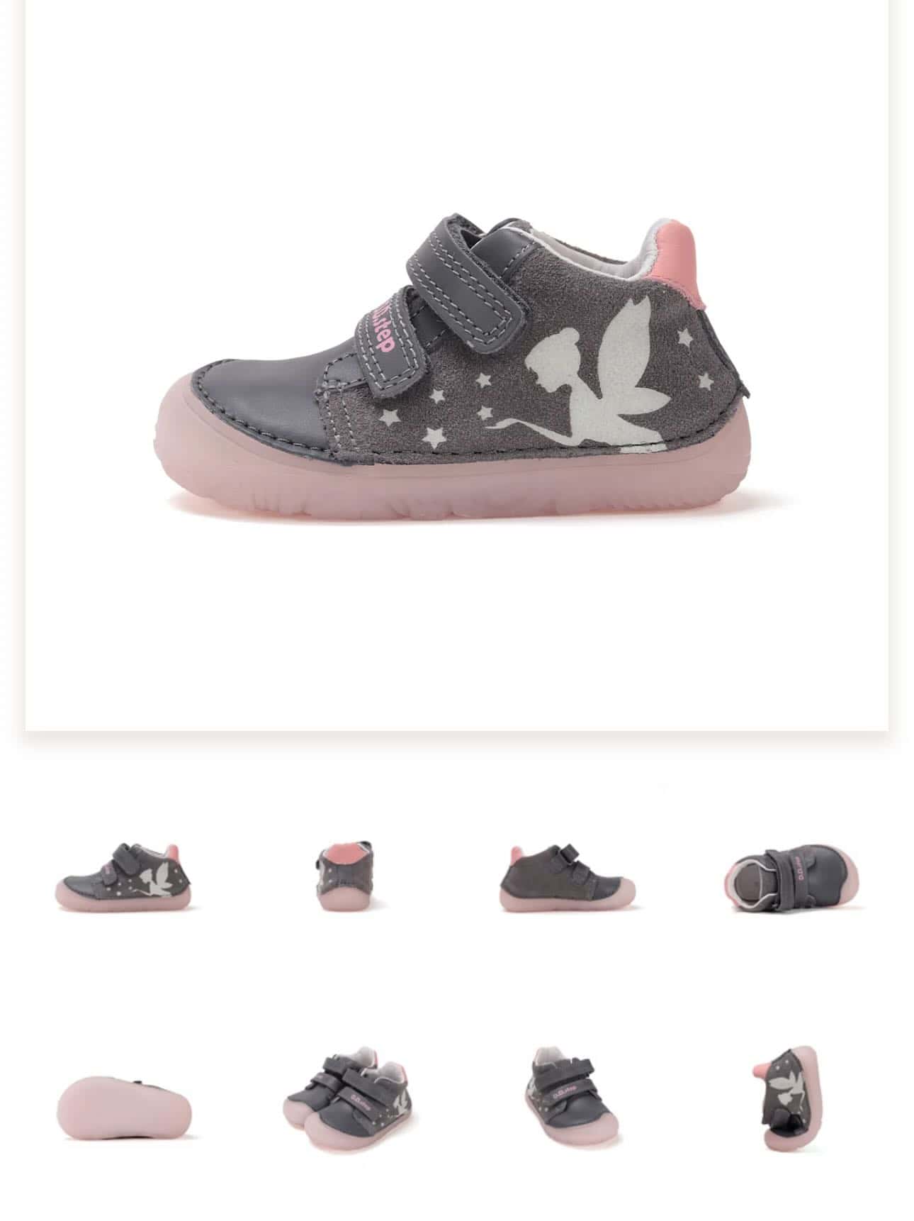 Glow in the dark shoes -Pantofi bebelusi model barefoot -fete - imagine 2