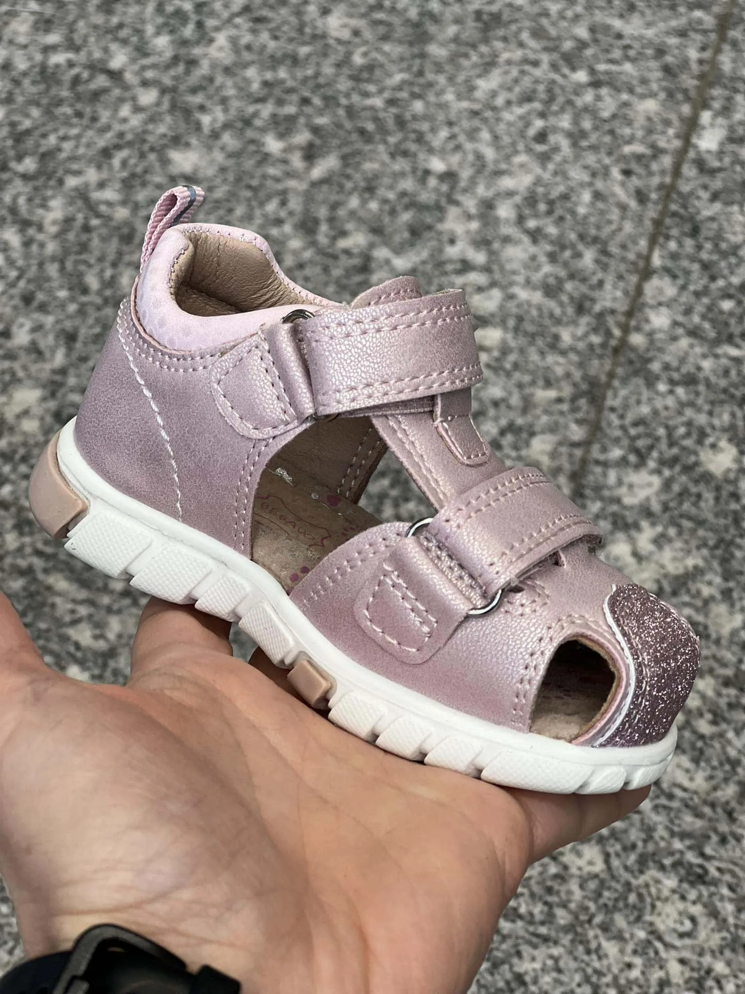 Sandale fetite cu captuseala din piele naturala - imagine 3