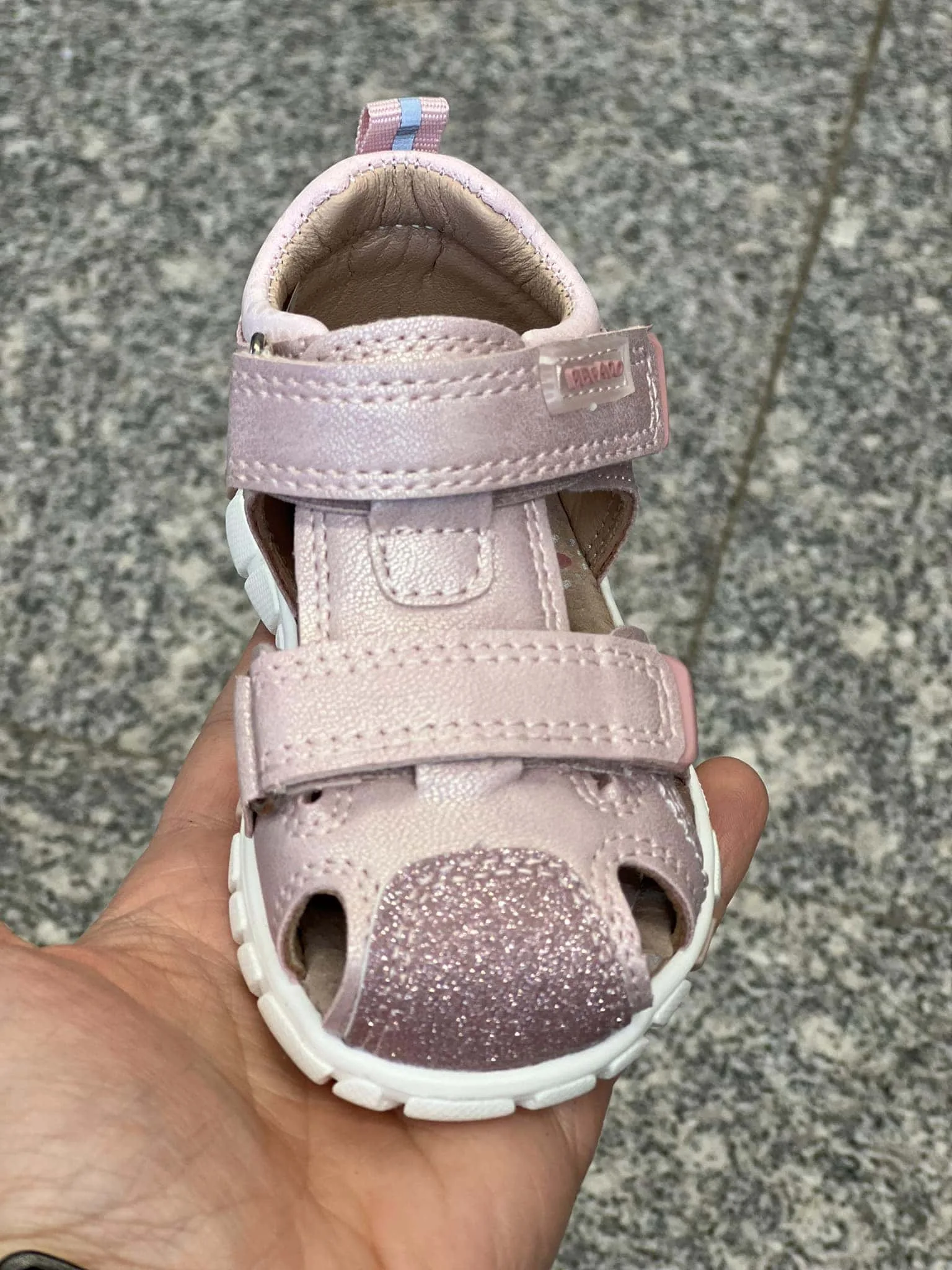 Sandale fetite cu captuseala din piele naturala - imagine 2