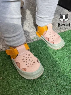 Sandalute bebelusi Macco mersdescult din piele naturala model bubble