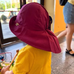 Palarie UV  bumbac 100 % cu UPF 30 +, mov