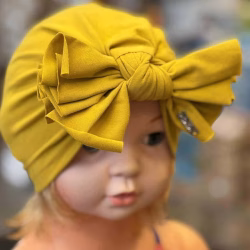 Turban  bebelusi bumbac elastic (40cm-44cm)