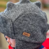 Caciulita copii 100 % lana naturala dinozaur