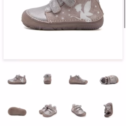 Pantofi copii model barefoot -fete,piele naturala