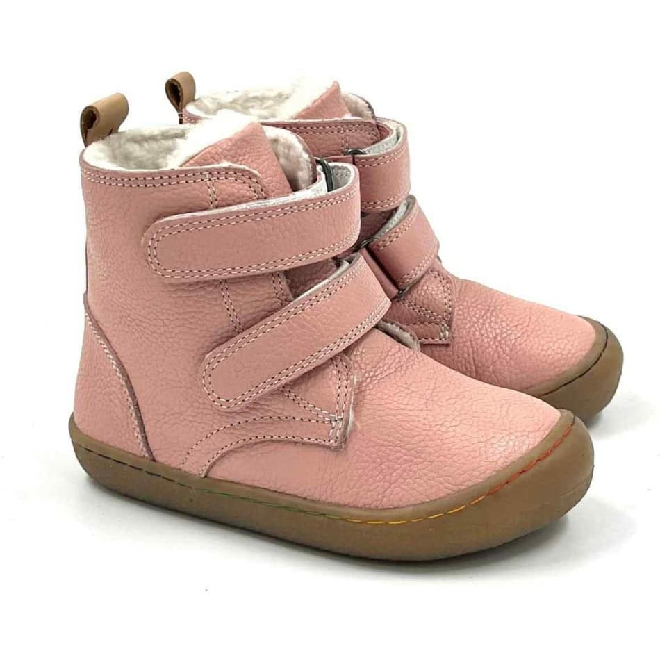 Ghete de iarnă MINIMUS  din piele,model barefoot,copii.fete