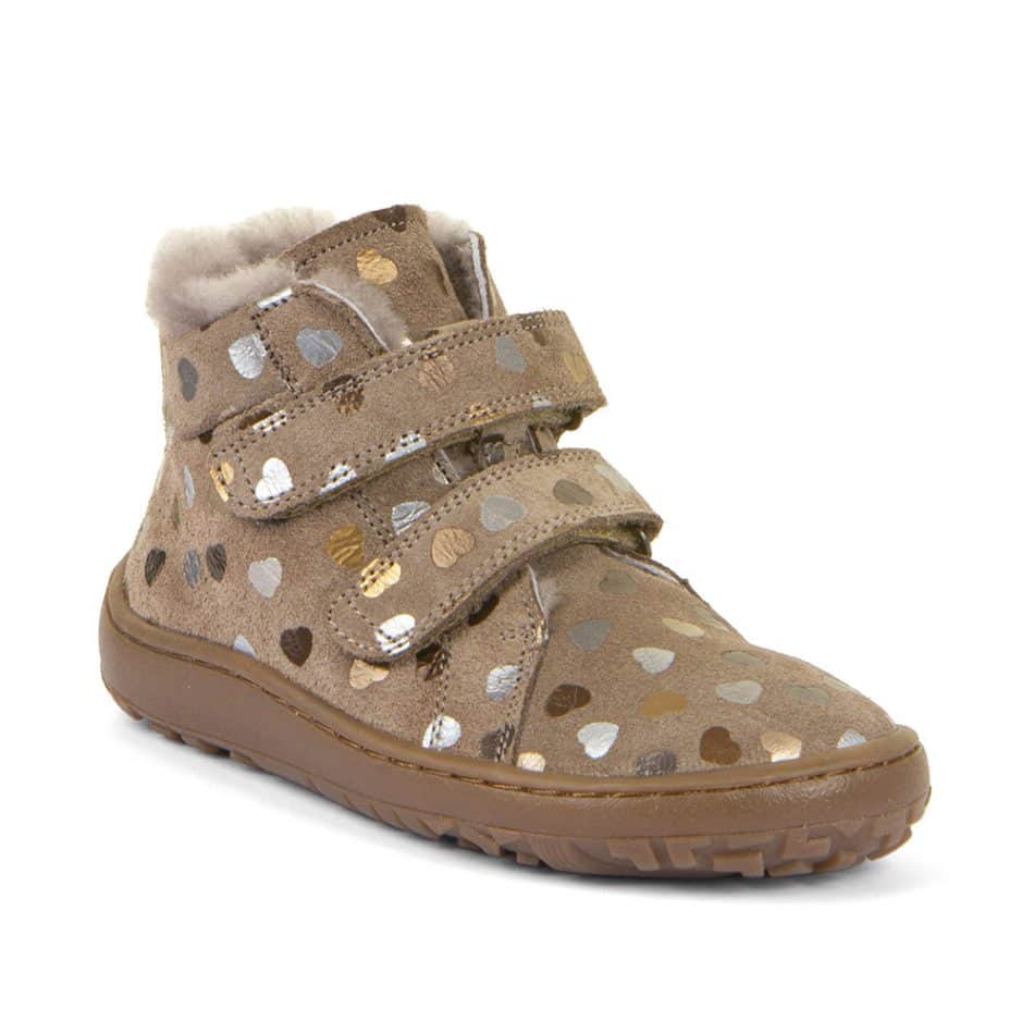 Ghete pentru copii până la gleznă - BAREFOOT WINTER FURRY-FRODDO