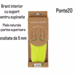 Brant interior pentru supinație, suport din piele naturală, densitate de 5 mm, pentru confortul copi.