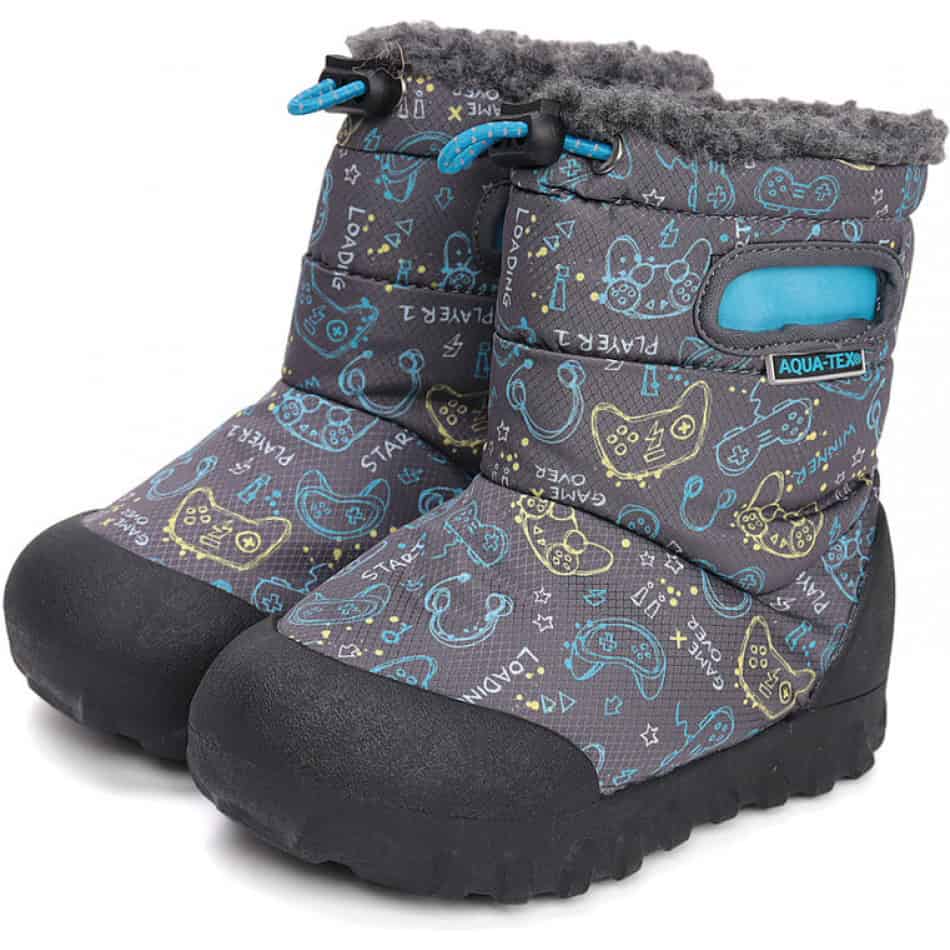 Cizme de iarnă impermeabile pentru bebelusi WATERPROOF - model lat